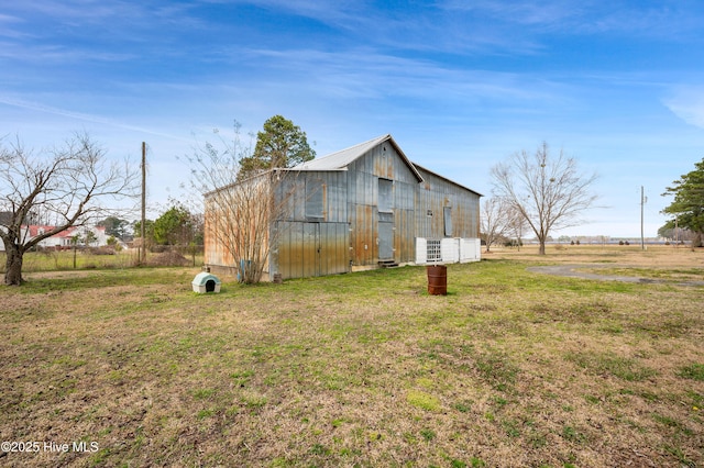 exterior space with a lawn