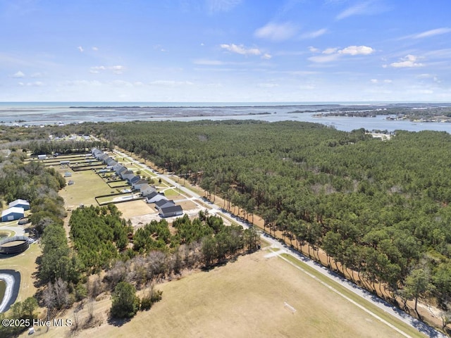 1399 Hammocks Beach Rd, Swansboro, NC 28584 - aerial view of a forest and a large body of water