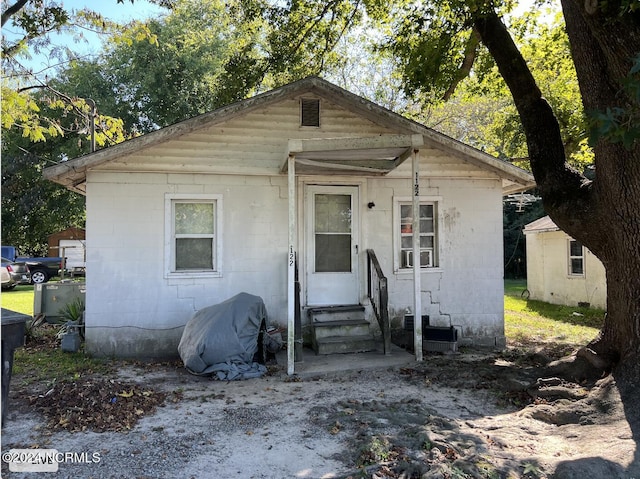 view of bungalow-style home