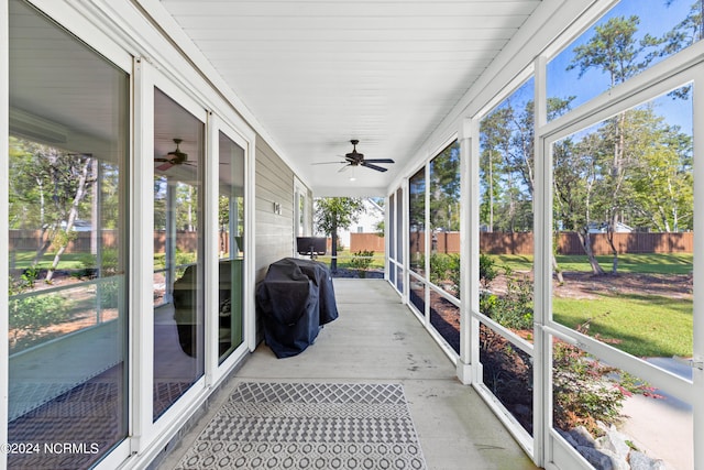 view of sunroom / solarium