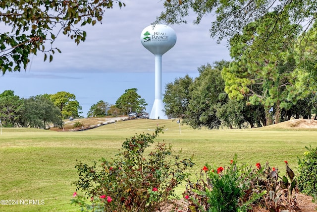 view of home's community featuring a lawn