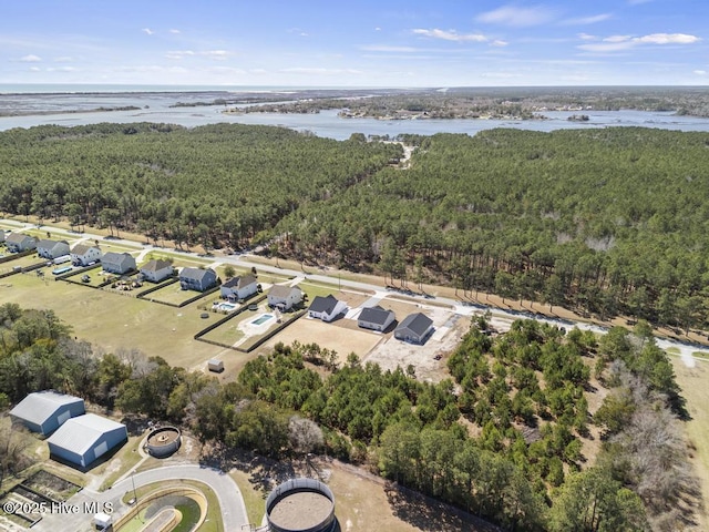 1397 Hammocks Beach Rd, Swansboro, NC 28584 - aerial view of a forest and a nearby body of water