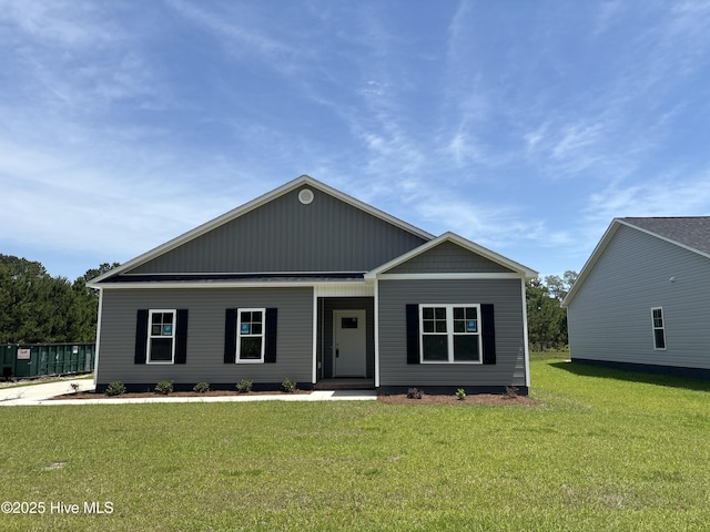 1397 Hammocks Beach Rd, Swansboro, NC 28584 - view of front of property with a front yard