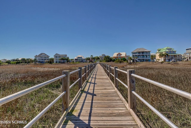 view of dock area