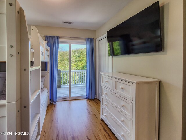 interior space featuring light hardwood / wood-style floors