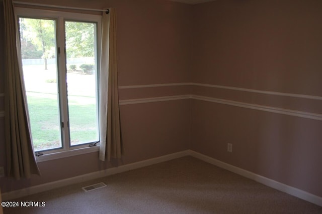 view of carpeted empty room