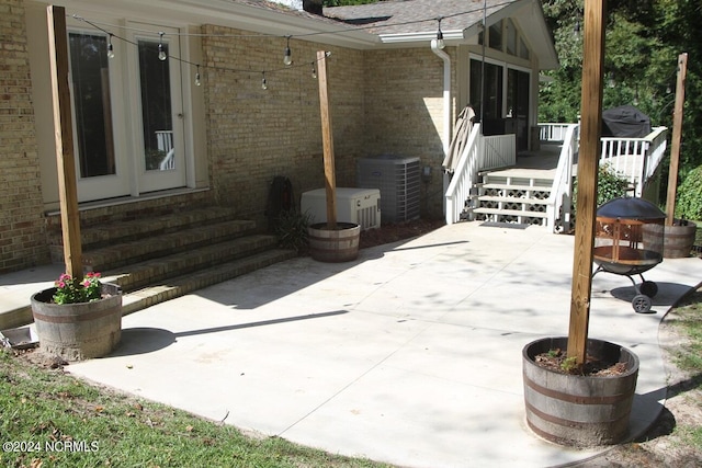 view of patio with cooling unit