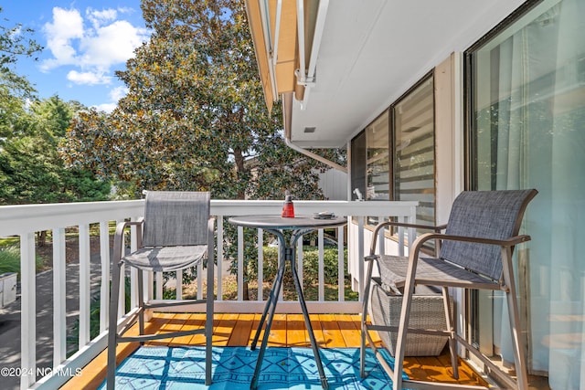 view of balcony