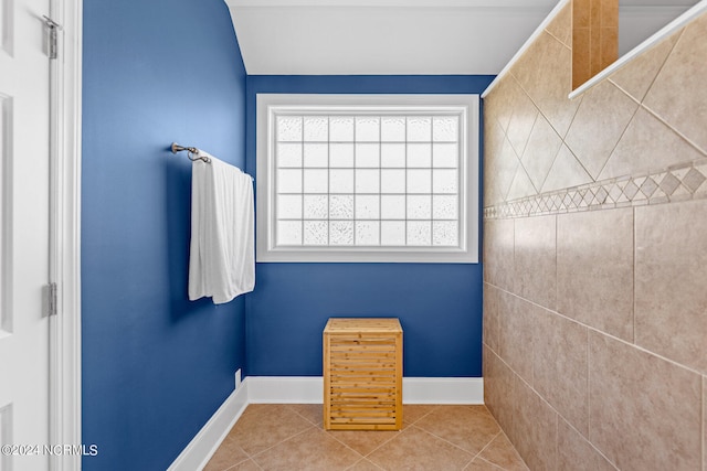 bathroom featuring tile patterned floors