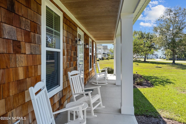 view of patio / terrace featuring a porch