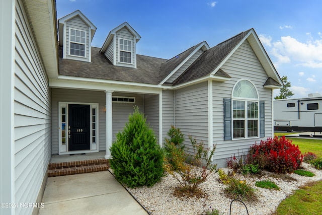 view of front of home featuring a porch