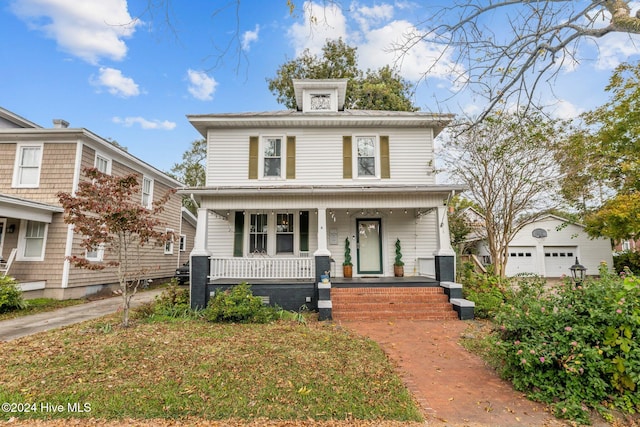 view of front facade with a porch