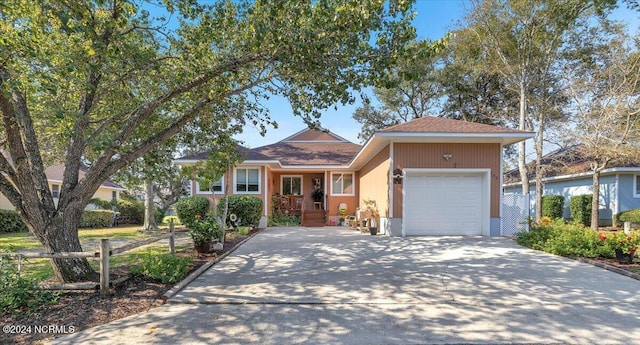 view of front of home featuring a garage