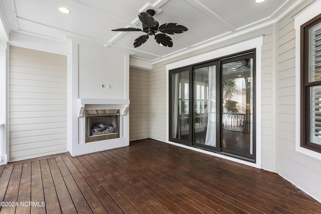 1230 Pinfish Ln, Carolina Beach, NC 28428 - deck with a ceiling fan