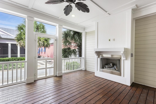 1230 Pinfish Ln, Carolina Beach, NC 28428 - view of unfurnished sunroom