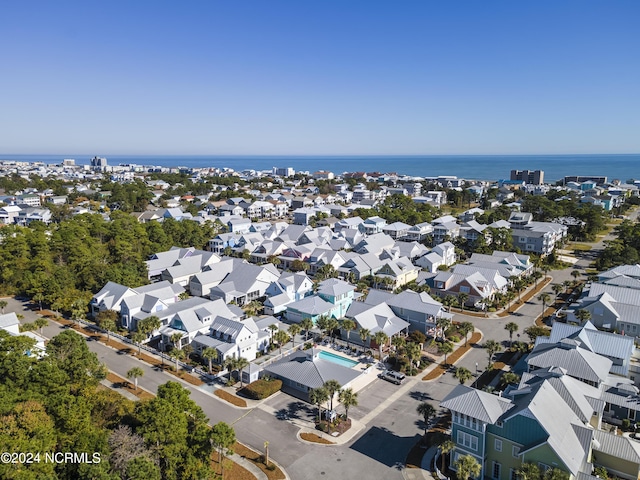 1230 Pinfish Ln, Carolina Beach, NC 28428 - aerial view of property and surrounding area with a nearby body of water