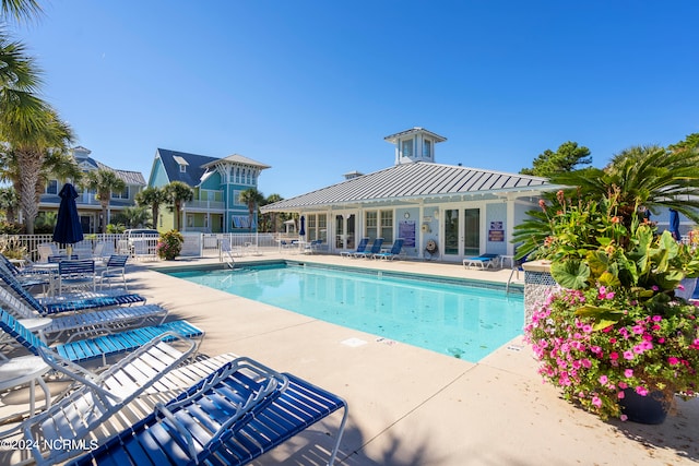 view of pool with a patio