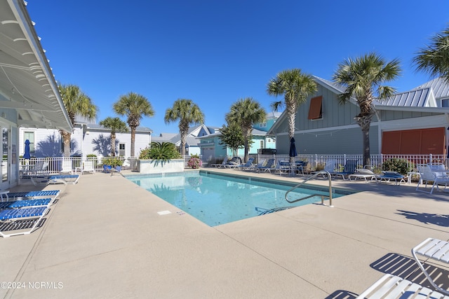 1230 Pinfish Ln, Carolina Beach, NC 28428 - community pool with a patio