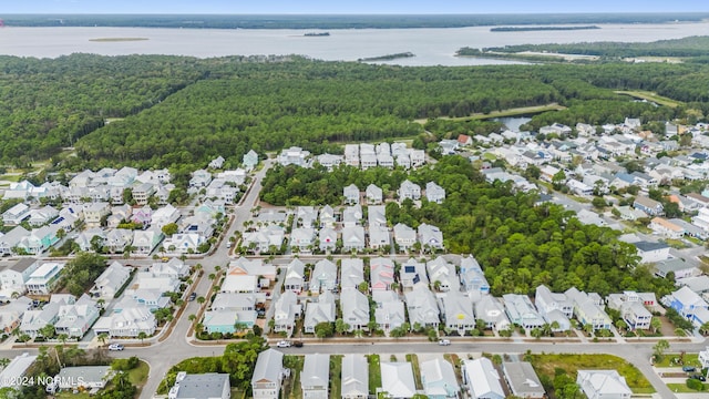 1230 Pinfish Ln, Carolina Beach, NC 28428 - view of property location with a large body of water and nearby suburban area