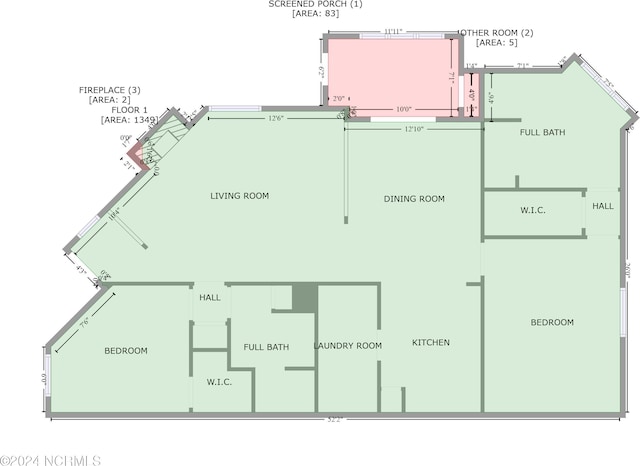 633 Spencer Farlow Dr Unit 12, Carolina Beach, NC 28428 - property floor plan