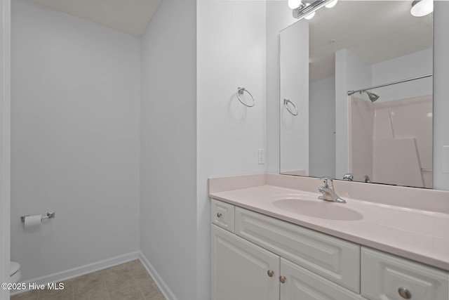 633 Spencer Farlow Dr Unit 12, Carolina Beach, NC 28428 - full bathroom with vanity, baseboards, and toilet