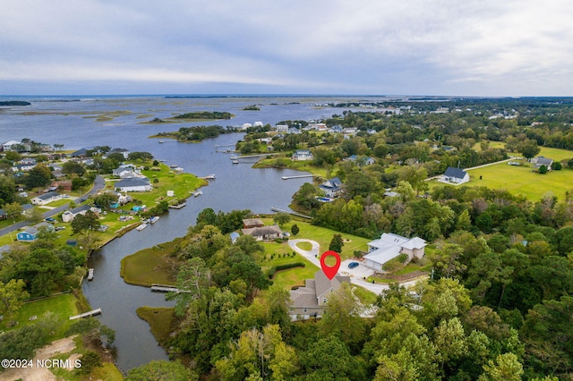 499 Ward Rd, Swansboro, NC 28584 - bird's eye view with a water view