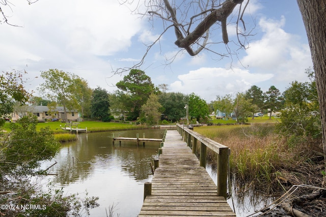 499 Ward Rd, Swansboro, NC 28584 - dock area featuring a water view