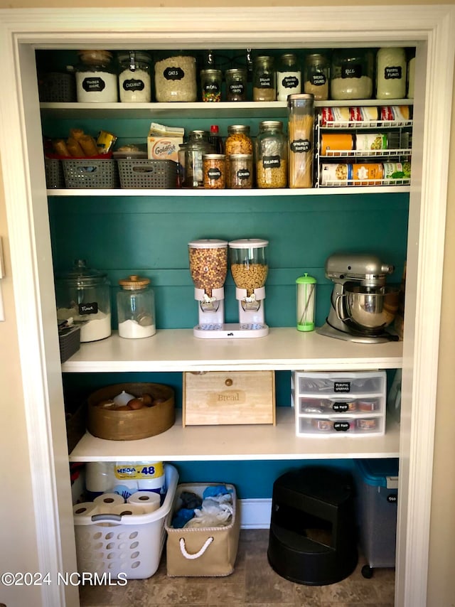 view of pantry