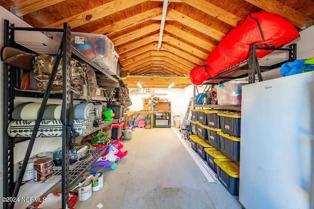 view of storage room