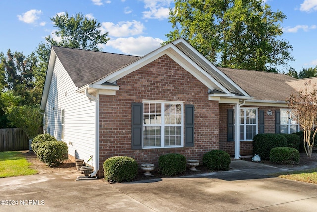 view of front of home