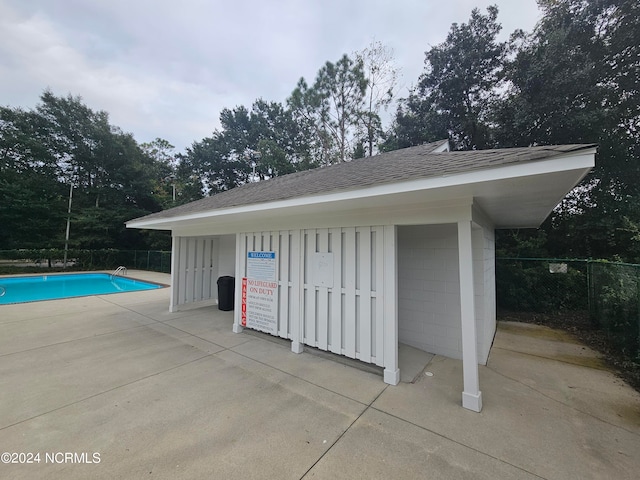 view of pool with a patio