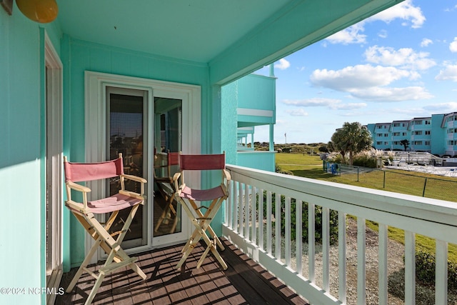 view of balcony