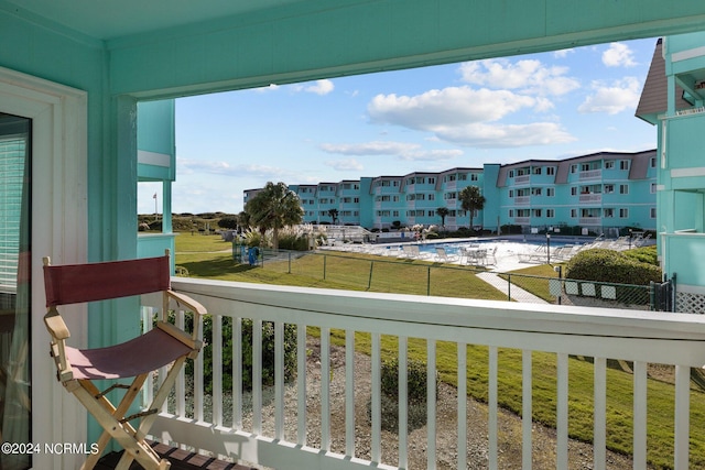 view of balcony