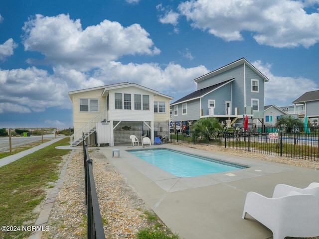 view of pool with a patio