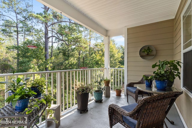 view of balcony