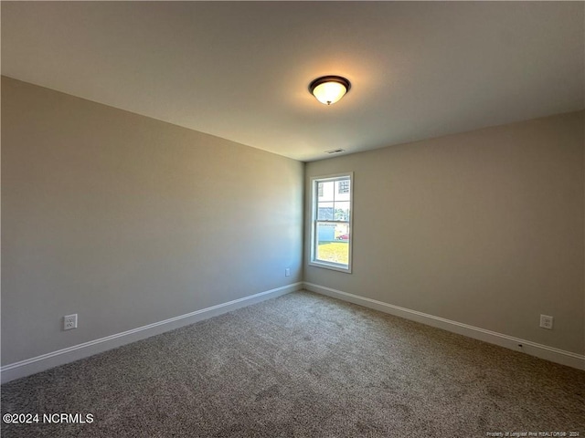 view of carpeted empty room