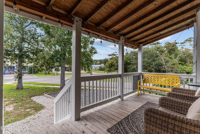 412 Womble St, Oak Island, NC 28465 - deck with covered porch