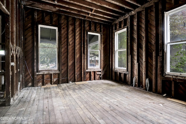 misc room with wood-type flooring