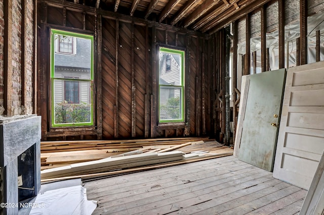 misc room featuring hardwood / wood-style floors