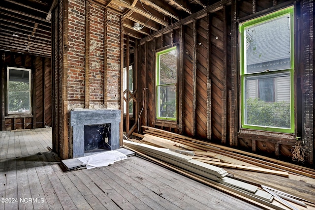 miscellaneous room featuring hardwood / wood-style floors
