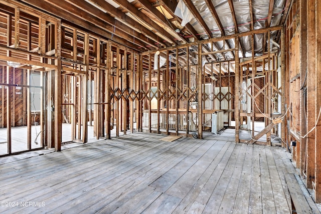 miscellaneous room with hardwood / wood-style flooring