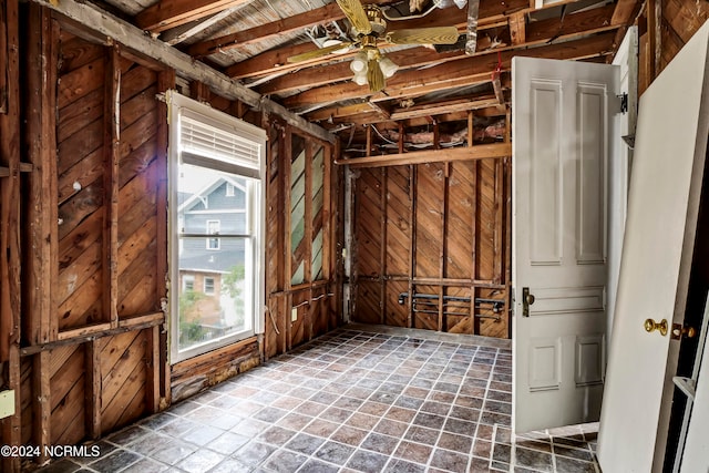 miscellaneous room with ceiling fan