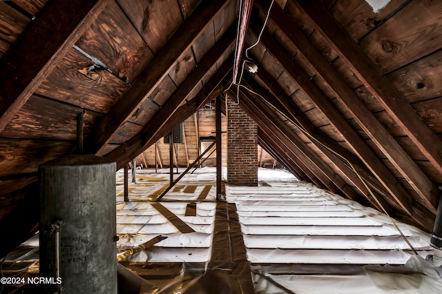 view of attic