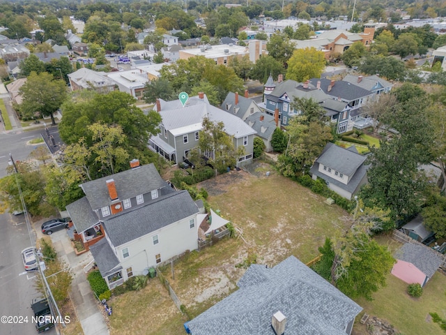 drone / aerial view with a residential view