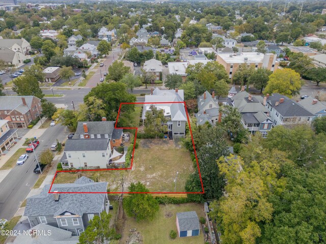 birds eye view of property featuring a residential view