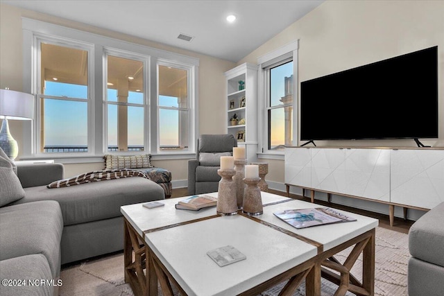 living room with a wealth of natural light