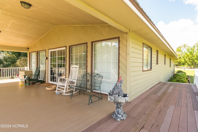 view of deck