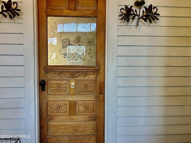 view of exterior entry