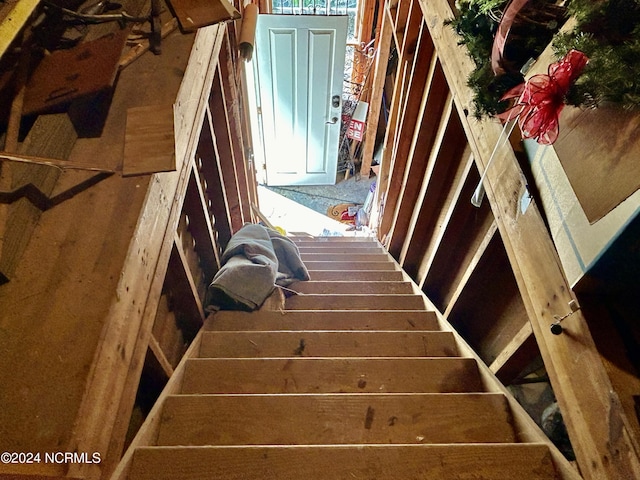 view of stairs