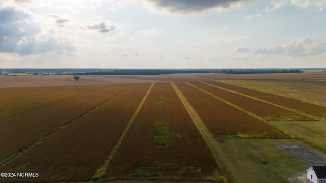 aerial view with a rural view